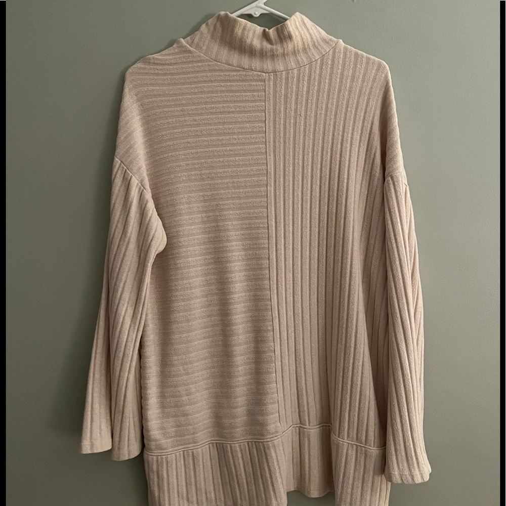 EUC Anthropologie Saturday Sunday Mock Neck Tunic Sweater with Mock Neck - Picture 5 of 7